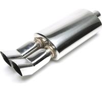 Échappement sport en acier inoxydable 2x 75x85mm DTM biseauté avec absorbeur universel