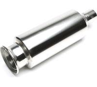 Échappement sport en acier inoxydable Silencieux 125/95mm rond bordé +absorbeur universel