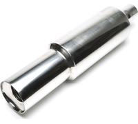 Échappement sport en acier inoxydable Silencieux arrière 112 / 60mm rond Absorbeur universel