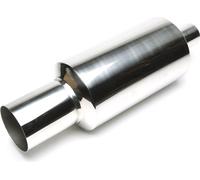 Échappement sport en acier inoxydable Silencieux arrière 115 /65mm rond vif Absorbeur universel