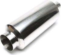 Échappement sport en acier inoxydable Silencieux arrière 115 /65mm rond vif Absorbeur universel