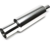 Échappement sport en acier inoxydable Silencieux final 100 /75mm rond vif absorbeur universel