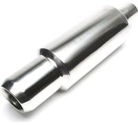 Échappement sport inox 95mm rond biseauté vers l'intérieur avec absorbeur universel