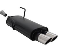 Echappement sport Novus pour Peugeot 206 2x76mm SR-Design Silencieux final avec ABE