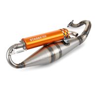 Échappement Stage6 Pro Replica MK2 pour Minarelli Horizontal 2T Orange