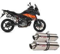 Echappement Storm by Mivv 2 Oval Acier pour Ktm 990 Supermoto Smt 2009 > 2013