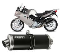 Pot D'Echappement Storm by Mivv noir Oval Acier Bmw F 800 S St 2006 > 2012