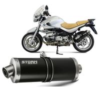Echappement Storm by Mivv noir Silencieux Oval Acier Bmw R 1150 R 2000 > 2006