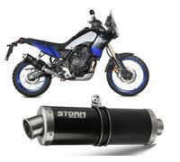 Echappement Storm by Mivv noir Silencieux Oval Acier Yamaha Tenere 700 2019 2026