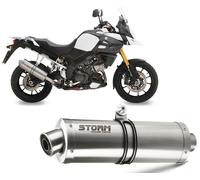 Pot D'Echappement Storm by Mivv Oval Acier Suzuki Dl V-strom 1000 2014 > 2016