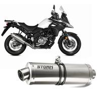 Echappement Storm by Mivv Oval Acier pour Suzuki V-strom 650 2017 > 2023