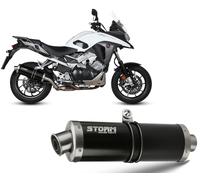 Pot D'Echappement Storm by Mivv Oval Noir Acier Honda Cbr 900 Rr 1992 > 1995