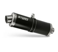 Echappement Storm by Mivv Oval Nero Acier pour Yamaha Yzf 1000 R1 2002 > 2003