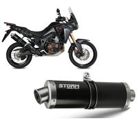 Echappement Storm by Mivv Oval Nero Honda Crf 1000 L Africa Twin 2016 > 2019