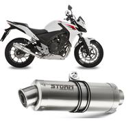 Echappement Storm by Mivv Silencieux Gp Acier Honda Cb 500 F / X 2013 > 2015