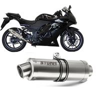 Echappement Storm by Mivv Silencieux Gp Acier Kawasaki Ninja 250r 2008 > 2013