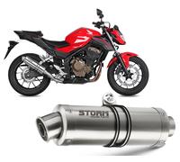 Echappement Storm by Mivv Silencieux Gp Acier pour Honda Cb 500 F 2016 > 2018