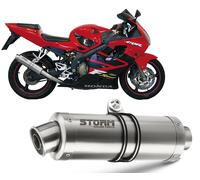 Echappement Storm by Mivv Silencieux Gp Acier pour Honda Cbr 600 Fs 2001 > 2003