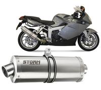 Echappement Storm by Mivv Silencieux Oval Acier Bmw K 1200 R / S / Gt 2005 2008