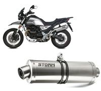 Echappement Storm by Mivv Silencieux Oval Acier Moto guzzi v85 tt 2019 > 2024