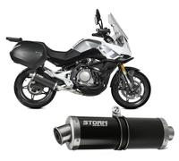 Echappement Storm by Mivv Silencieux Oval Acier Noir CF Moto MT 650 2021 > 2023