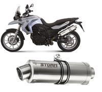 Echappement Storm by Mivv Silencieux Oval Acier pour Bmw F 650 Gs 2008 > 2012