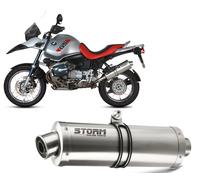 Pot D'Echappement Storm by Mivv Oval Acier pour Bmw R 1150 Gs 1999 > 2003