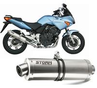 Echappement Storm by Mivv Silencieux Oval Acier pour Honda Cbf 600 2004 > 2010