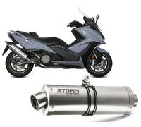 Echappement Storm by Mivv Silencieux Oval Acier pour Kymco Ak550 2017 > 2020