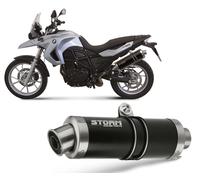 Echappement Storm by Mivv Silencieux Oval Nero Acier Bmw F 650 Gs 2008 > 2012
