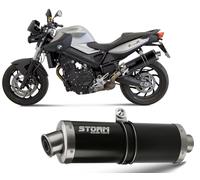 Echappement Storm by Mivv Silencieux Oval Nero Acier Bmw F 800 R 2009 > 2016