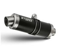 Pot D'Echappement Storm by Mivv Oval Noir Acier Kawasaki Z 750 2004 > 2006