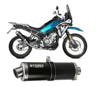 Echappement Storm by Mivv Silencieux Oval Noir Acier CF MOTO MT 450 2024 > 2026