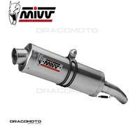 MIVV Échappement Slip-On Oval S.029.LX2 homologué Argenté – Suzuki GSF/GSX1250 (2007-16/2009-16)