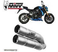 S.048.SDGX - Silencieux échappement Mivv DOUBLE GUN Inox SUZUKI GSX-S 750