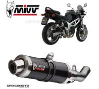MIVV Pot d'échappement GP S.004.LXB Noir Inox pour Suzuki SV 650 1999-2002