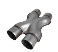 Echappement Système d'échappement entrée/sortie 2,25''/2,5'' XPipe universel,25/2,5 pouces double adaptateur d'embout silencieux aluminisé tuyau