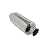 Echappement Systèmes D'échappement Universels Pour Voiture Silencieux Central Argent Acier Inoxydable Diamètre Extérieur 51mm 57mm 63mm 70mm 76mm(Ength 300mm 57MM)