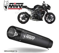 Mivv X-m5 Triumph Speed Triple R/s/rs 2018-20 T.021.sc5b Not Homologated Slip On Muffler Argenté Not Homologated