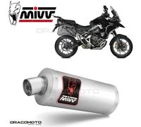 MIVV Silencieux Dakar Triumph Tiger 1200 GT/Rally 2021-2024 T.023.LDKX homologué argenté