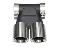 Echappement Tuyau D'échappement Rectangulaire Pour Silencieux À Double Sortie Pour Cayman Mise À Niveau L'embout D'échappement 981 987 Pour 718 Pour Boxster Silencieux(A)