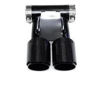 Echappement Tuyau D'échappement Rectangulaire Pour Silencieux À Double Sortie Pour Cayman Mise À Niveau L'embout D'échappement 981 987 Pour 718 Pour Boxster Silencieux(D)