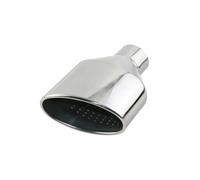 Echappement Tuyau Queue D'extrémité Pour RS3 RS4 RS5 Pour A6 Pour A7 Embout D'échappement Ovale Universel Tuyaux Inclinés Acier Inoxydable Poli Silencieux Tuyau D'extrémité(DJ3027f-R)