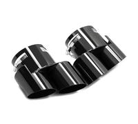Echappement Voiture 1 Paire Pour BMW Pour X5 G05 Pour X6 G06 Pour X7 G07 Embout D'échappement Quadruple Tuyaux Silencieux Acier Inoxydable Sans Embouts Tuyau D'échappement(Noir)