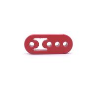 Echappement Voiture 1 PCS Universal Car Exhaust Muffler Mounting Bracket Heavy Duty Rubber Exhaust Hanger Bushing Support 2 4 7 Holes(1x 4 holes-Red)
