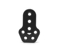 Echappement Voiture 1 PCS Universal Car Exhaust Muffler Mounting Bracket Heavy Duty Rubber Exhaust Hanger Bushing Support 2 4 7 Holes(1x 7 holes-Black)