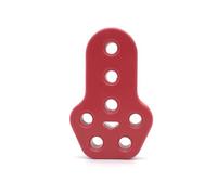 Echappement Voiture 1 PCS Universal Car Exhaust Muffler Mounting Bracket Heavy Duty Rubber Exhaust Hanger Bushing Support 2 4 7 Holes(1x 7 holes-Red)
