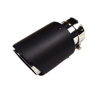 Echappement Voiture 1 pièces voiture mat en Fiber de carbone système d'échappement silencieux tuyau pointe acier inoxydable décorations(63-89MM)