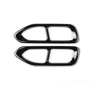 Echappement Voiture 2 Embouts Silencieux D'échappement Acier Inoxydable Noir Brillant Pour BMW Série 7 730li 740li 750li G11 G12 2016-2018 Tuyau D'échappement