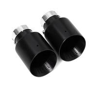 Echappement Voiture Embout De Silencieux D'échappement En Acier Inoxydable Noir Mat Pour Golf R Pour GTI Pour MK7 51 Mm 54 57 60 63 Mm Pot D'échappement(ID 51mm-OD 114mm)